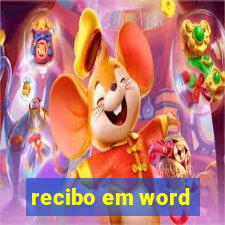 recibo em word